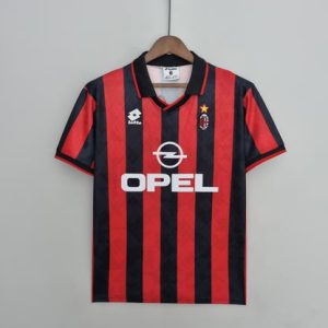 Retro 95 96 AC Milan Home Kit1